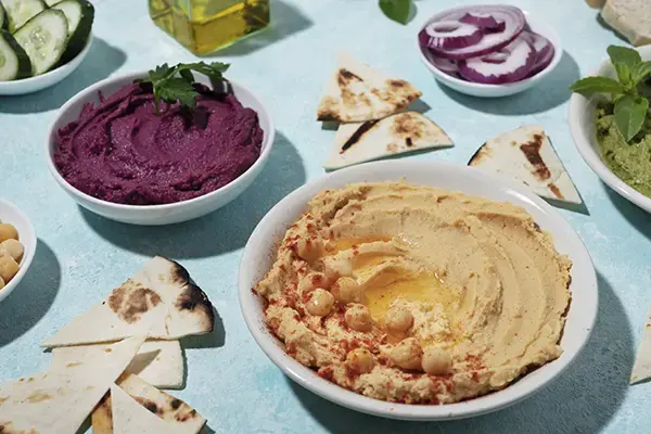 Caviar d'aubergine et tortillas